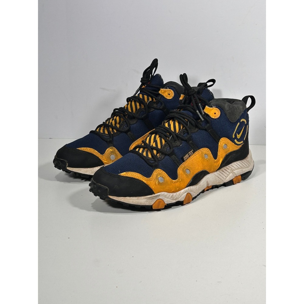 Vintage 1997 Nike Air Minot Gore-Tex Navy Yellow Zoom Air 104100-471 Mens 9.5
